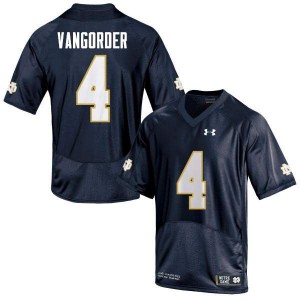 #4 Montgomery VanGorder Notre Dame Fighting Irish Men's Game Stitched Jerseys Navy Blue