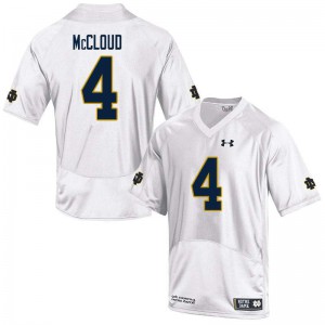 #4 Nick McCloud UND Men's Game Player Jerseys White