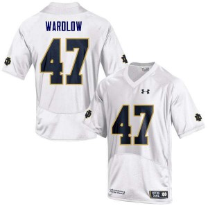 #47 Kofi Wardlow Notre Dame Men's Game Stitched Jersey White