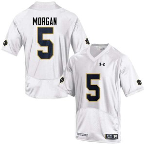 #5 Nyles Morgan Notre Dame Men's Game Stitched Jerseys White
