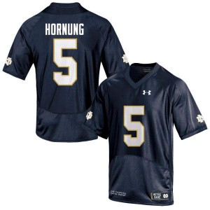 #5 Paul Hornung University of Notre Dame Men's Game Stitched Jerseys Navy Blue