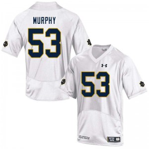 #53 Quinn Murphy UND Men's Game Stitch Jersey White