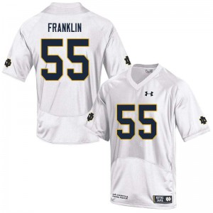 #55 Jamion Franklin Irish Men's Game University Jersey White