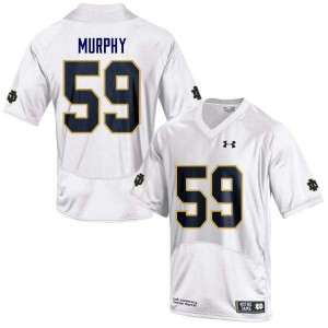 #59 Kier Murphy University of Notre Dame Men's Game NCAA Jersey White