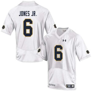 #6 Tony Jones Jr. Notre Dame Men's Game Player Jerseys White