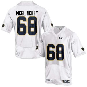 #68 Mike McGlinchey Notre Dame Fighting Irish Men's Game High School Jerseys White