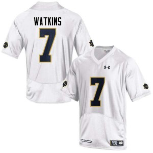 #7 Nick Watkins Notre Dame Men's Game Alumni Jerseys White