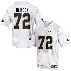 #72 Robert Hainsey Irish Men's Game Stitch Jersey White