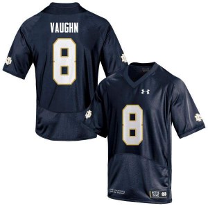 #8 Donte Vaughn Notre Dame Men's Game Football Jersey Navy