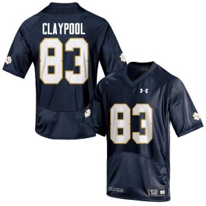 #83 Chase Claypool Notre Dame Fighting Irish Men's Game Embroidery Jerseys Navy Blue