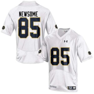 #85 Tyler Newsome UND Men's Game NCAA Jersey White