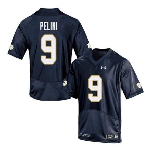 #9 Patrick Pelini Notre Dame Men's Game Embroidery Jersey Navy