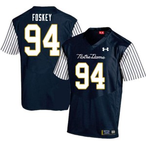 #94 Isaiah Foskey Notre Dame Fighting Irish Men's Alternate Game Alumni Jerseys Navy Blue