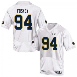 #94 Isaiah Foskey University of Notre Dame Men's Game Football Jersey White