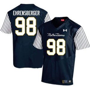 #98 Alexander Ehrensberger Notre Dame Fighting Irish Men's Alternate Game Embroidery Jerseys Navy Blue