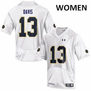 #13 Avery Davis UND Women's Game Stitched Jerseys White