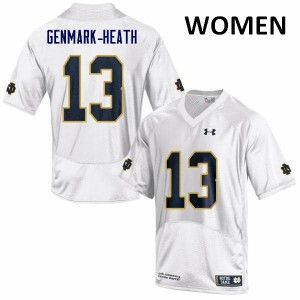 #13 Jordan Genmark-Heath Irish Women's Game Football Jerseys White
