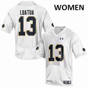#13 Tyler Luatua UND Women's Game Alumni Jerseys White