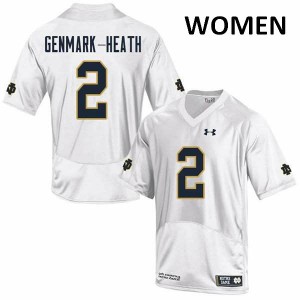 #2 Jordan Genmark-Heath Notre Dame Fighting Irish Women's Game Alumni Jersey White