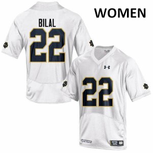 #22 Asmar Bilal UND Women's Game Stitched Jersey White