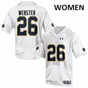 #26 Austin Webster UND Women's Game Stitch Jersey White