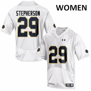#29 Kevin Stepherson University of Notre Dame Women's Game NCAA Jersey White