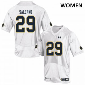 #29 Matt Salerno Irish Women's Game Embroidery Jersey White