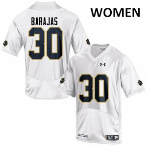 #30 Josh Barajas Notre Dame Women's Game NCAA Jersey White
