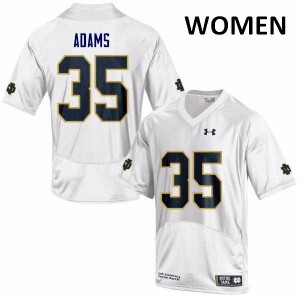 #35 David Adams UND Women's Game University Jerseys White