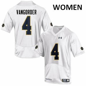 #4 Montgomery VanGorder Irish Women's Game Stitch Jersey White
