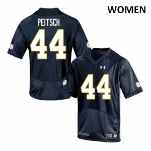 #44 Alex Peitsch Notre Dame Women's Game University Jerseys Navy
