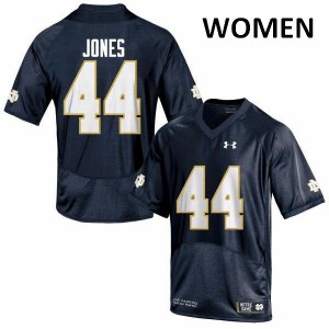 #44 Jamir Jones UND Women's Game NCAA Jersey Navy Blue