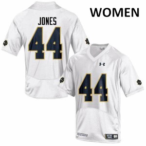 #44 Jamir Jones Notre Dame Fighting Irish Women's Game University Jersey White