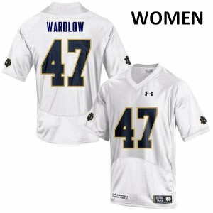 #47 Kofi Wardlow University of Notre Dame Women's Game NCAA Jerseys White