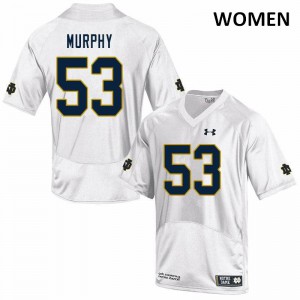 #53 Quinn Murphy Notre Dame Fighting Irish Women's Game University Jerseys White