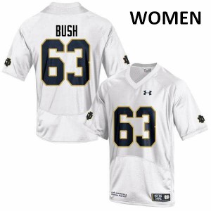 #63 Sam Bush UND Women's Game Stitched Jerseys White