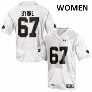 #67 Jimmy Byrne UND Women's Game Stitch Jersey White