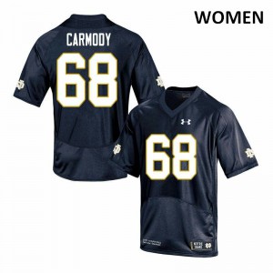 #68 Michael Carmody Notre Dame Women's Game University Jersey Navy