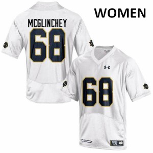 #68 Mike McGlinchey UND Women's Game High School Jersey White