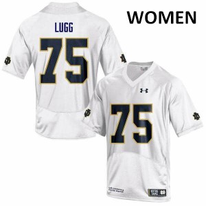 #75 Josh Lugg Notre Dame Women's Game University Jersey White