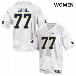 #77 Quinn Carroll Notre Dame Women's Game Alumni Jersey White