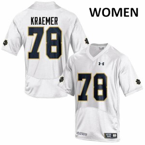 #78 Tommy Kraemer UND Women's Game University Jerseys White
