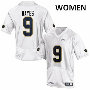 #9 Daelin Hayes University of Notre Dame Women's Game Alumni Jerseys White