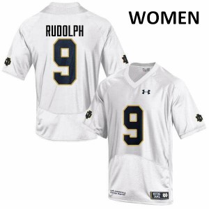 #9 Kyle Rudolph Notre Dame Fighting Irish Women's Game Official Jersey White