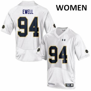 #94 Darnell Ewell Irish Women's Game Embroidery Jersey White