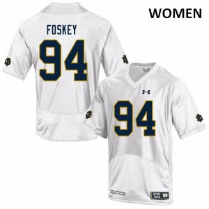#94 Isaiah Foskey UND Women's Game High School Jerseys White