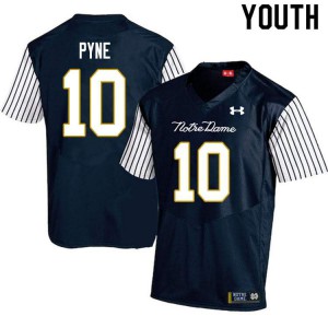 #10 Drew Pyne Irish Youth Alternate Game NCAA Jerseys Navy Blue
