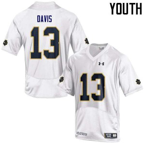 #13 Avery Davis Irish Youth Game High School Jersey White