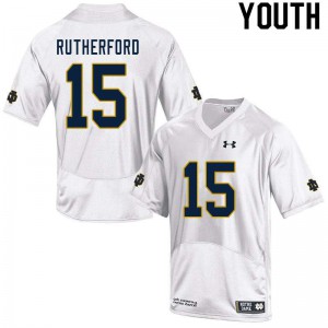 #15 Isaiah Rutherford Irish Youth Game Embroidery Jersey White