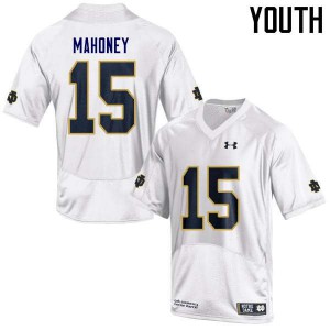#15 John Mahoney Notre Dame Youth Game Stitch Jerseys White